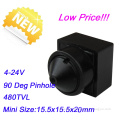 3.6-24V 90deg 480tvl Mini CCTV Security Video Color Camera (MC91P36)
